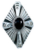 Black Onyx Navajo Sterling Silver Ring Size 6-1/2 SX109693